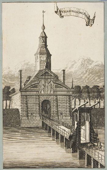 Bestand:Vlissingsepoort, Johannes Meertens 1696.jpg