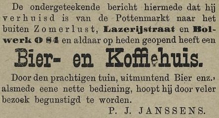 Bestand:Janssens april 1888 Lazerijstraat Bolwerk Koffiehuis.jpg