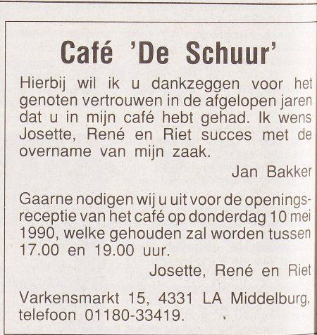 Bestand:Jan Bakker doet de Schuur over mei 1990.jpg