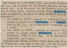Den Admiraal Tromp te koop, MCO 9-11-1843.JPG